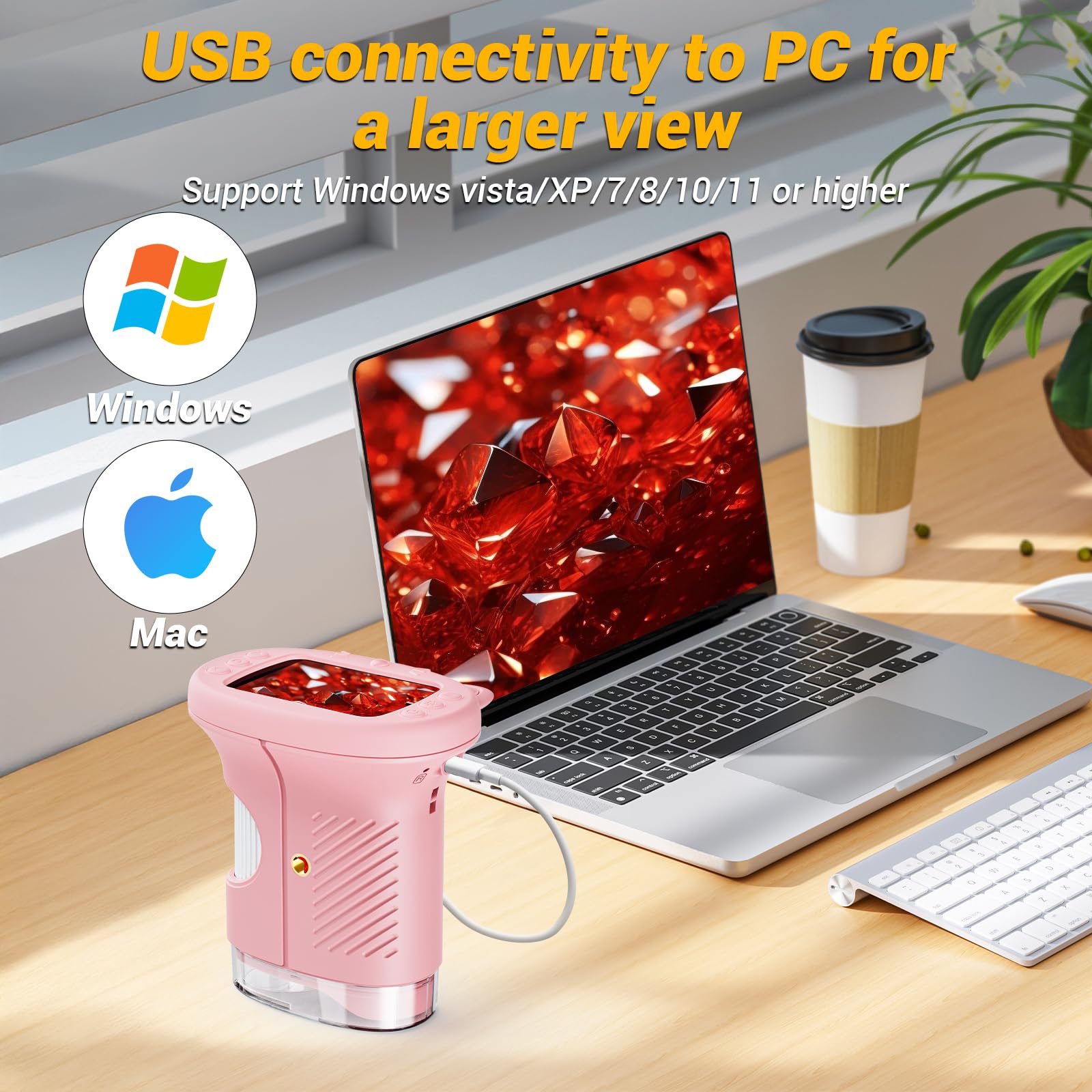 WINWEND Type-C charging supports quick recharges for uninterrupted play.