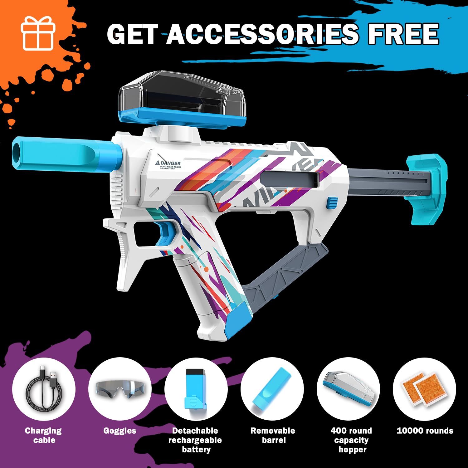Winyea Tag Electric Crystal Splatter Blaster outdoor toy for teens and family fun