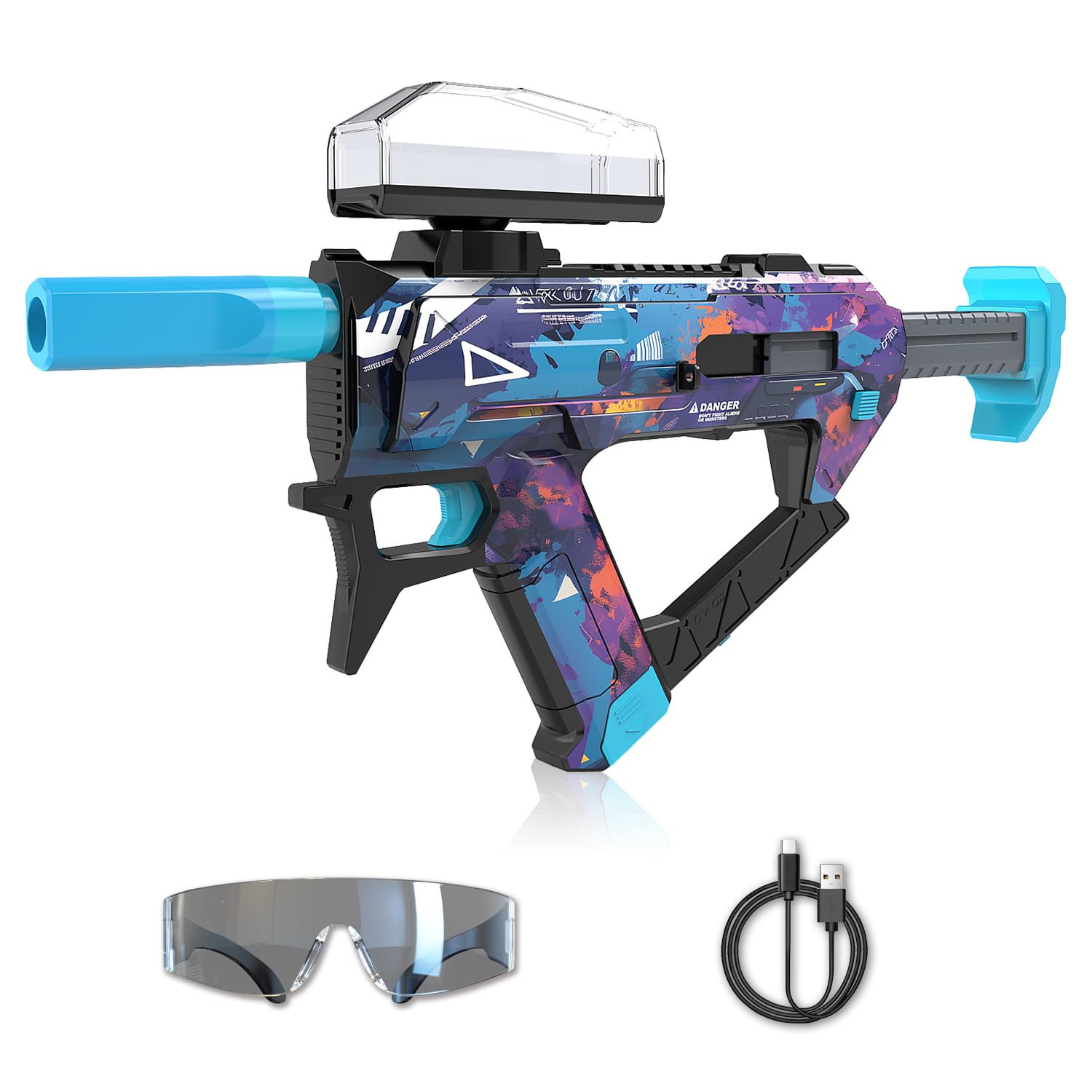 Winyea Tag electric gel ball blaster showing long-range for backyard battles