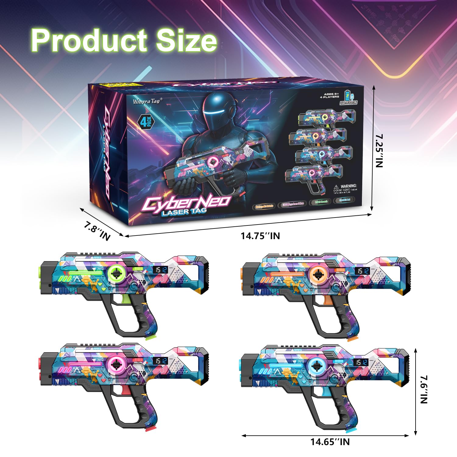 Winyea Tag ergonomic, durable design for comfortable play across ages