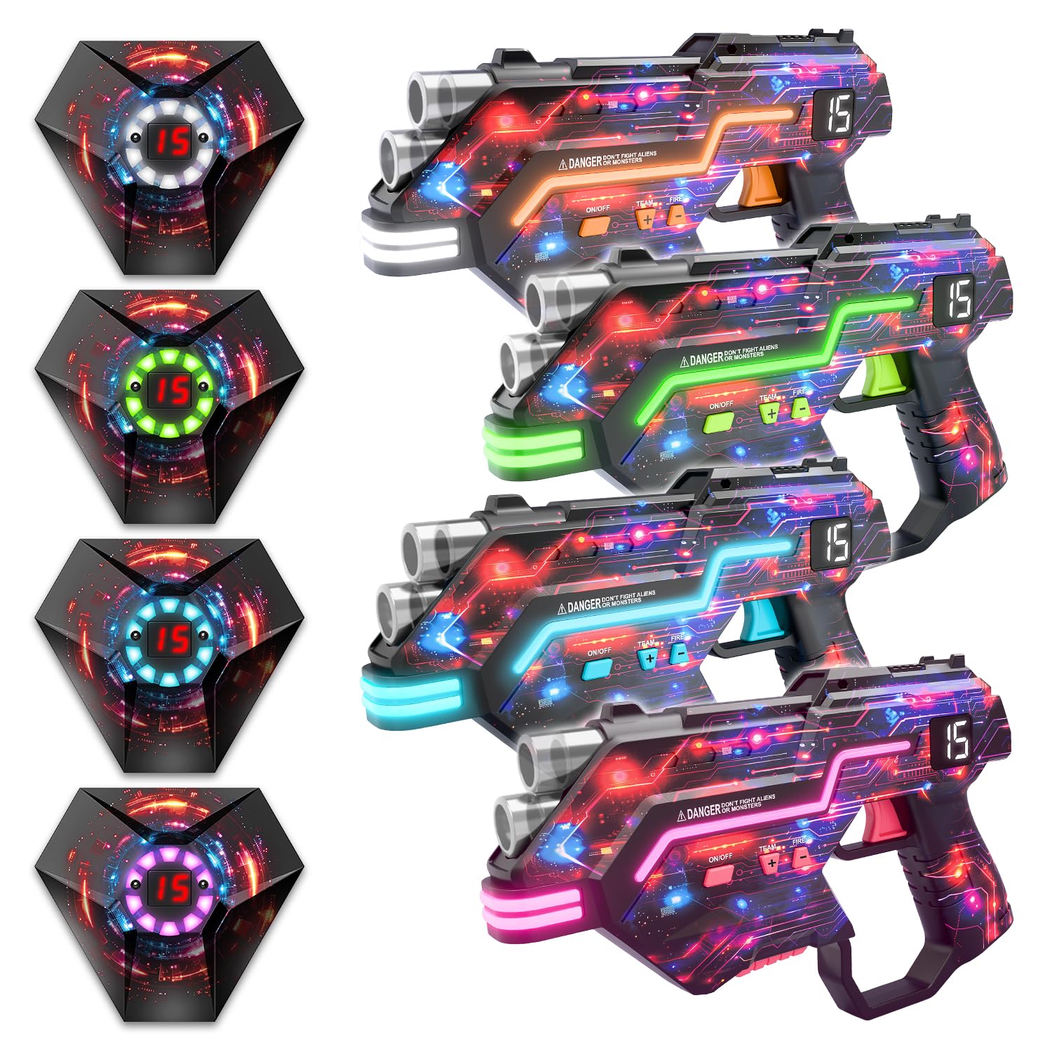 Winyea Tag laser tag guns feature dynamic-barrel action for immersive battles indoors or outdoors.