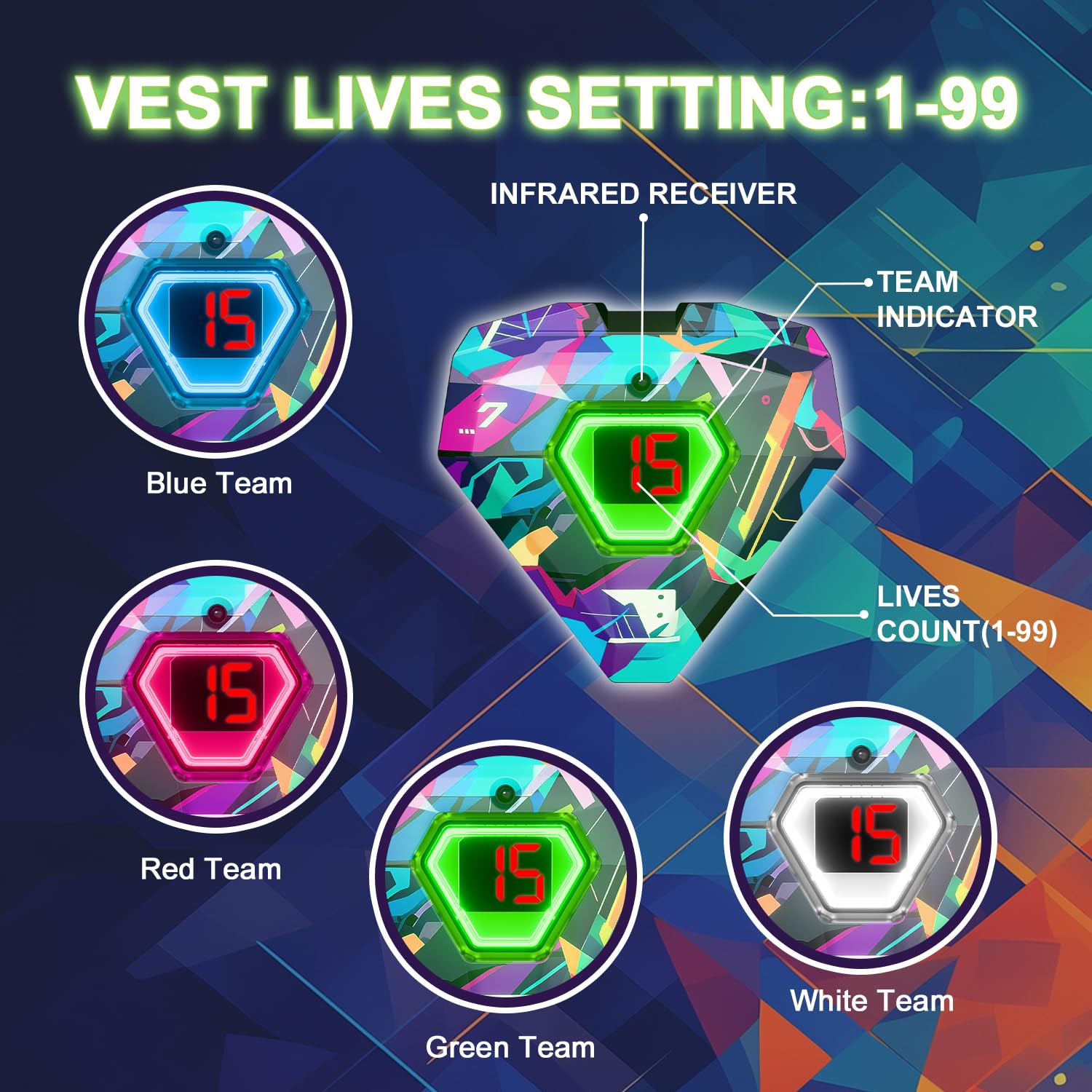 Winyea Tag pistol mode in action for quick-fire play.