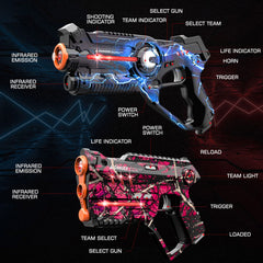 Winyea Tag laser tag range of 150 ft expands outdoor play possibilities.