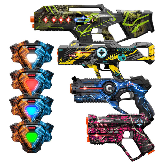 Winyea Tag laser tag vest glows for easy team identification during outdoor challenges.
