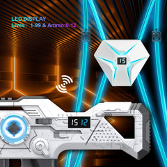Winyea Tag vest with glow straps illuminated for nighttime team battles.