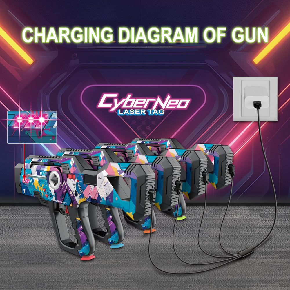 Winyea Tag LED screen displays ammo and lives during play