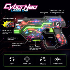 Winyea Tag LED vest setting provides clear visibility for team play and night games.