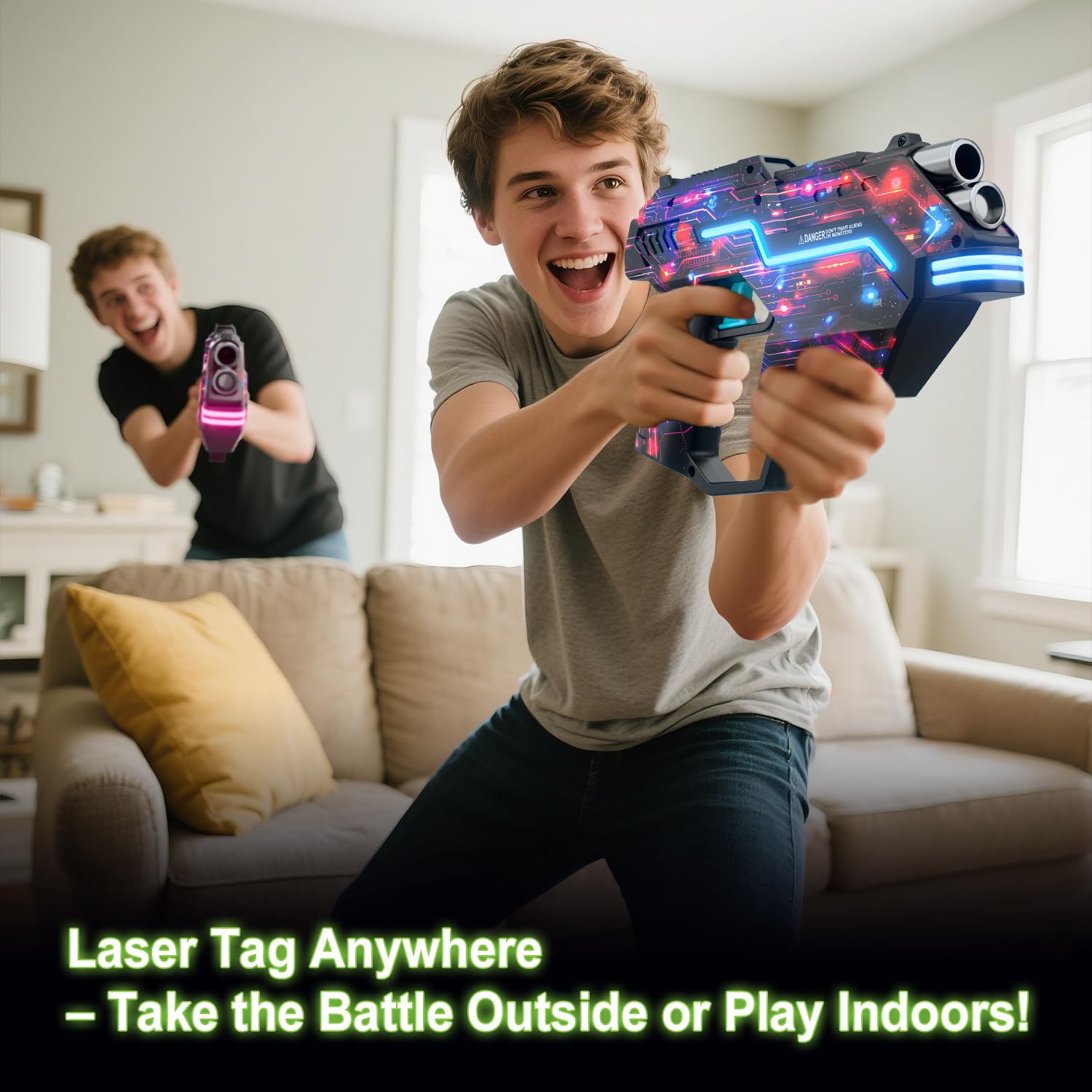 Winyea Tag laser tag long-range shooting up to 150 feet for strategic play.