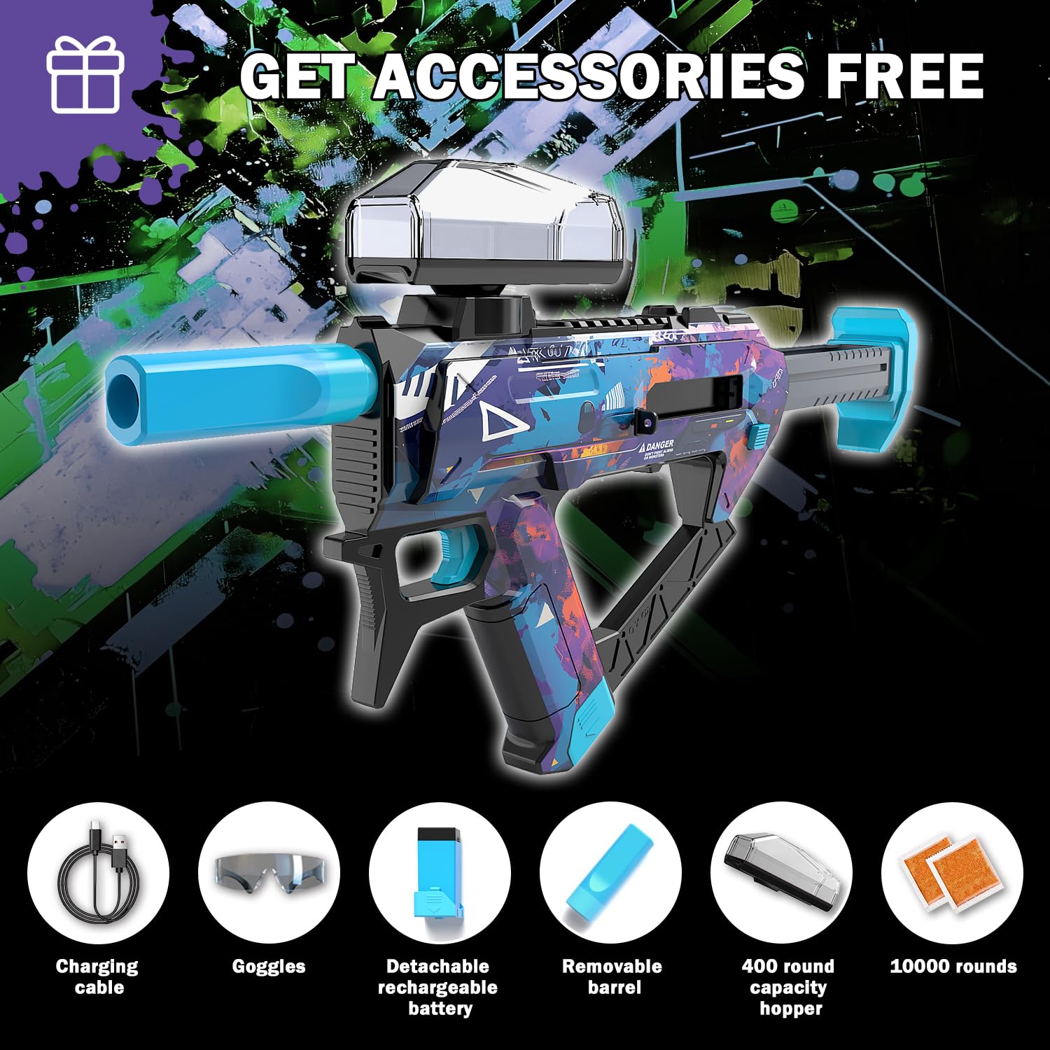 Winyea Tag blaster in outdoor backyard battle setting