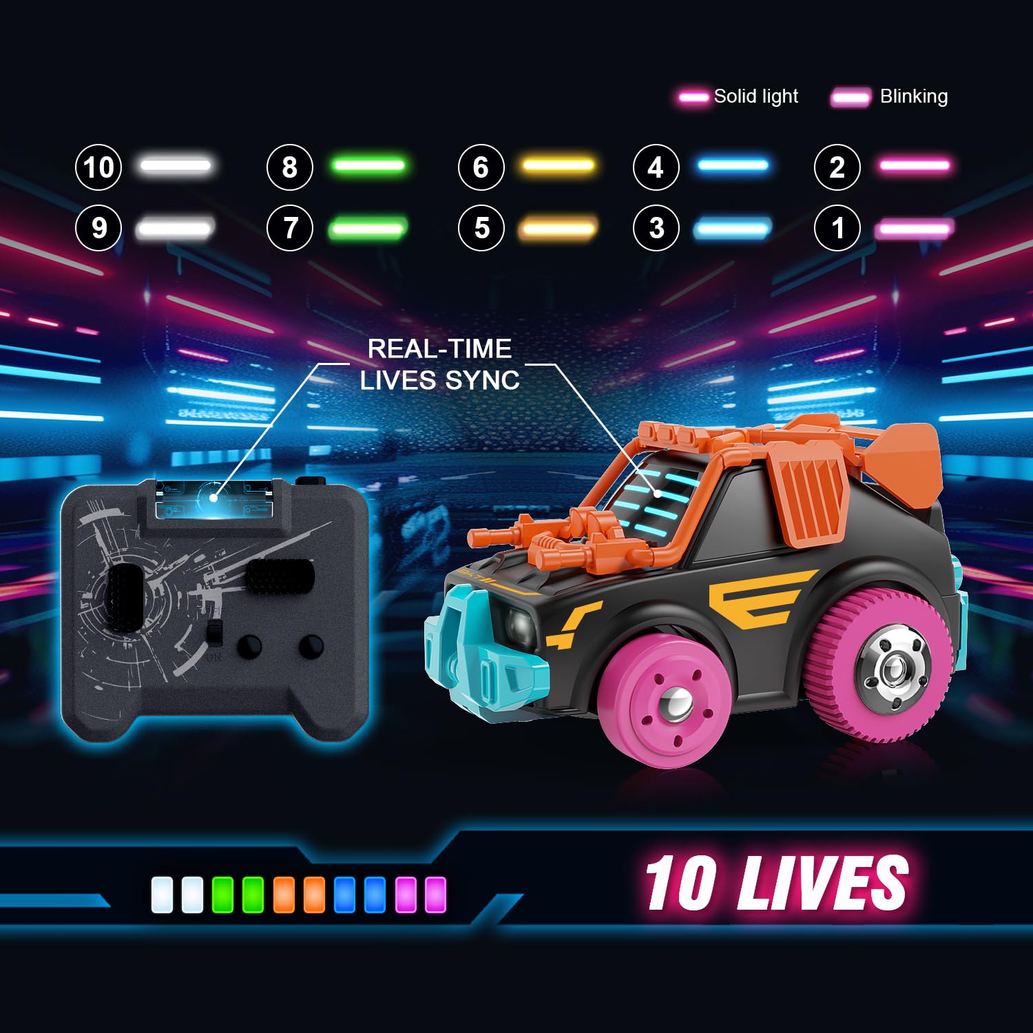 Rechargeable battery powers high-speed mini cars for extended sessions