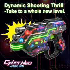 Winyea Tag sync gun and vest deliver seamless real-time feedback in cooperative laser-tag battles.