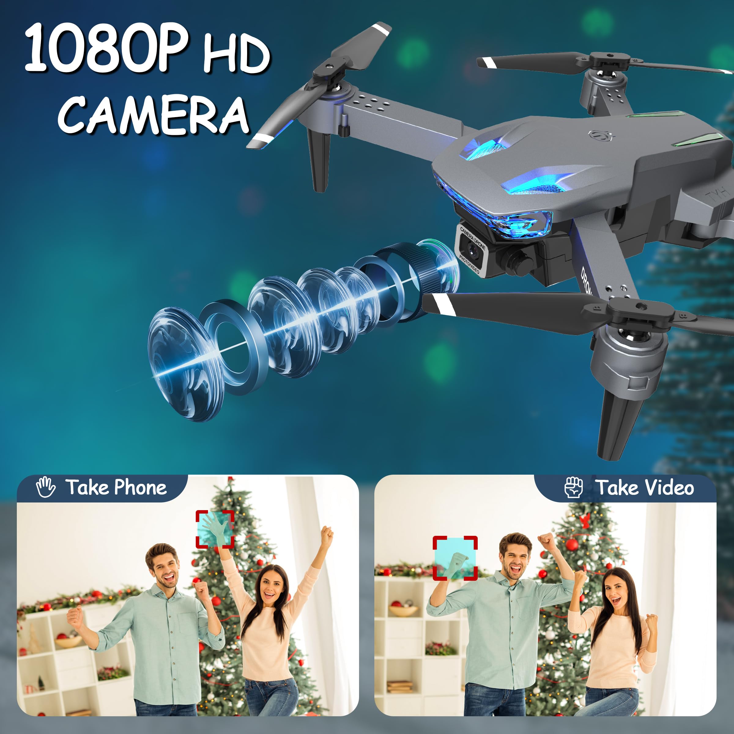 Wipkviey T28 gesture selfie mode captures hands-free photos.