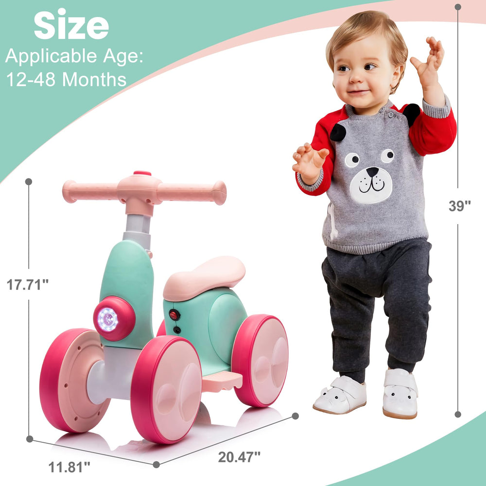 wiqins anti-slip soft handlebars and wide seat provide comfy grip.