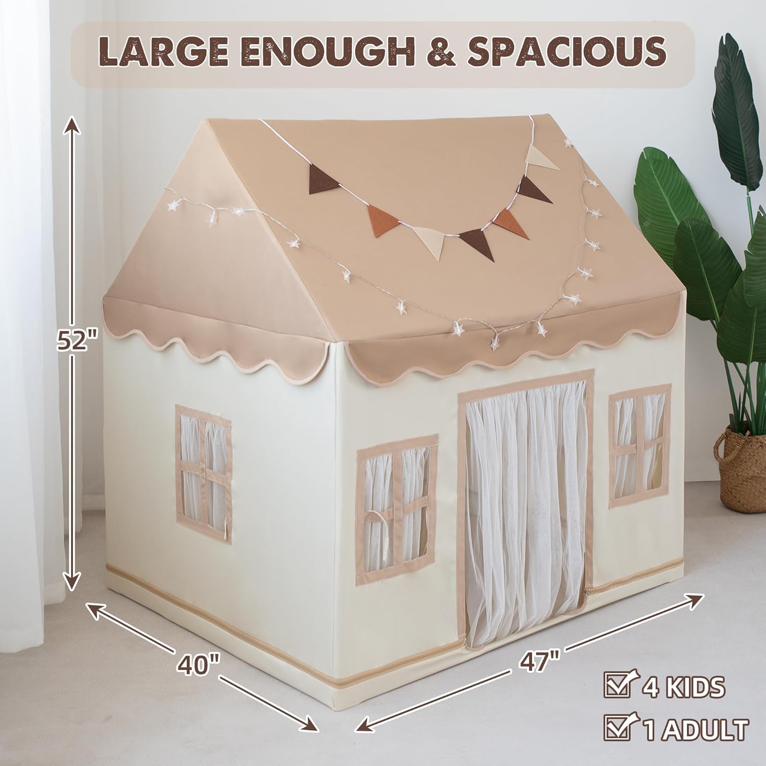 Wirhao tent with star lights creates cozy play ambiance