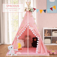 Wirhao teepee tent carry bag and banner flag for easy storage and decor