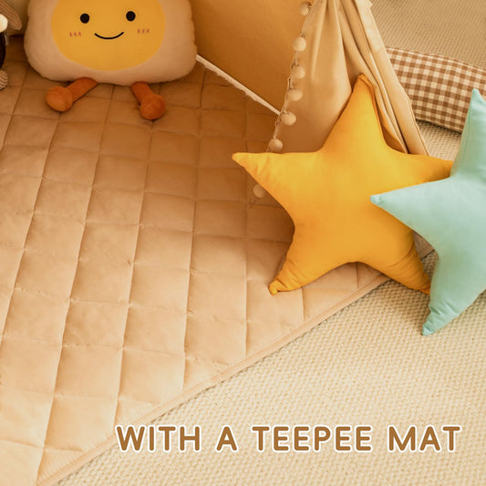 Wirhao tepee tent cotton canvas material emphasizes safety and breathability.