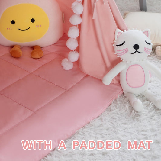 Wirhao teepee tent with stars lights adds magical reading mood