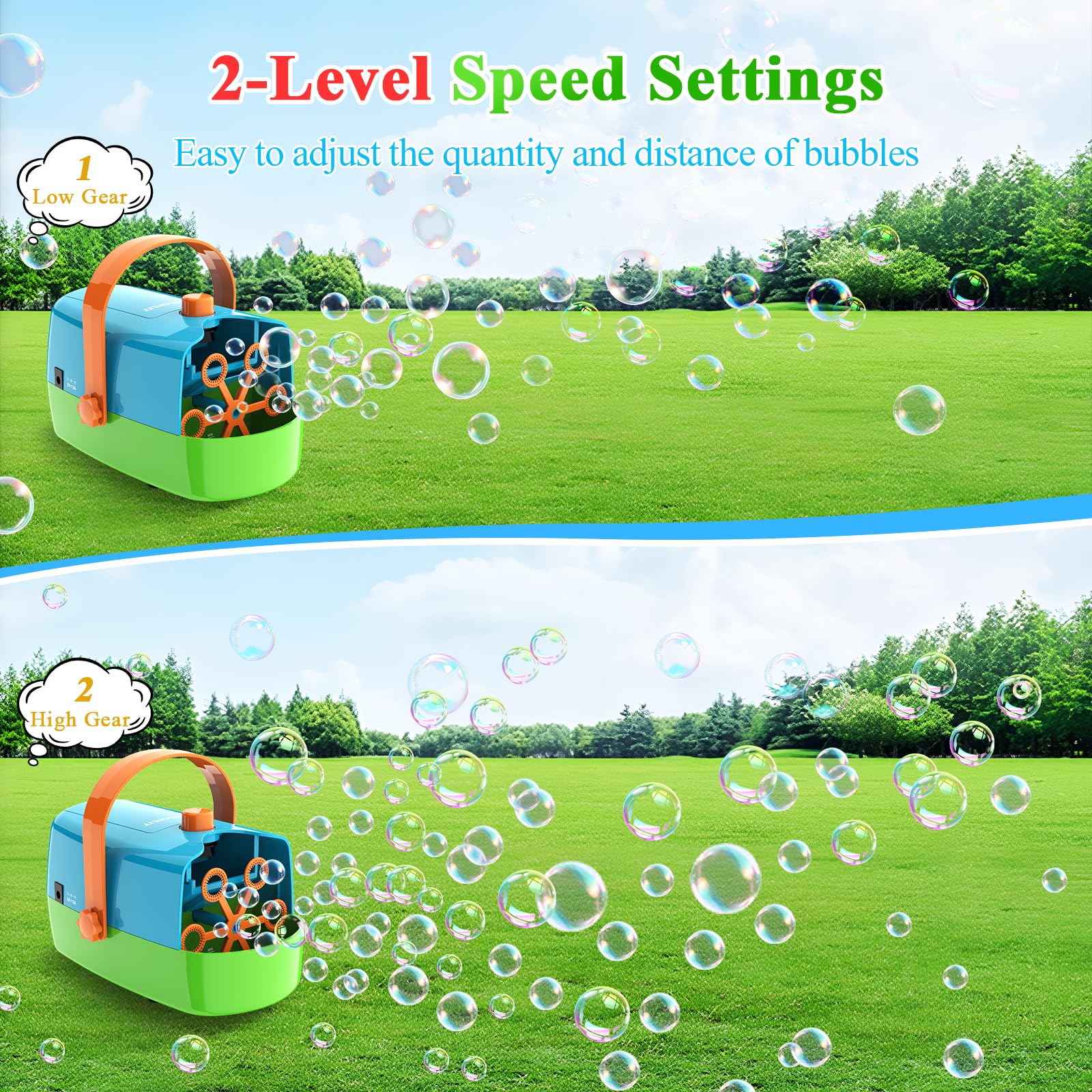 Wisdomlit Bubble Machine powered by battery or USB for flexible setups