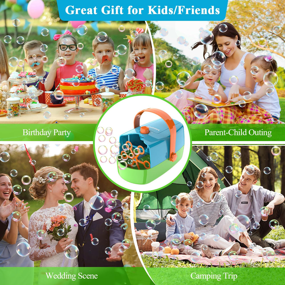 Wisdomlit Bubble Machine made of durable ABS/PP with safety certification