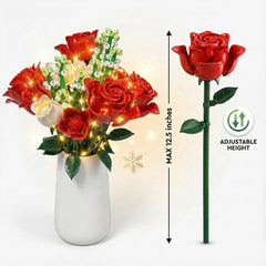 WISEPLAY delicate greenery enhances the bouquet's natural look