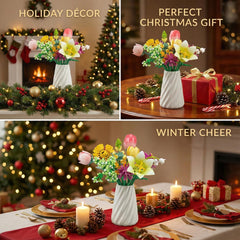 WisePlay Detailed Flowers set with authentic petals for mindful crafting.