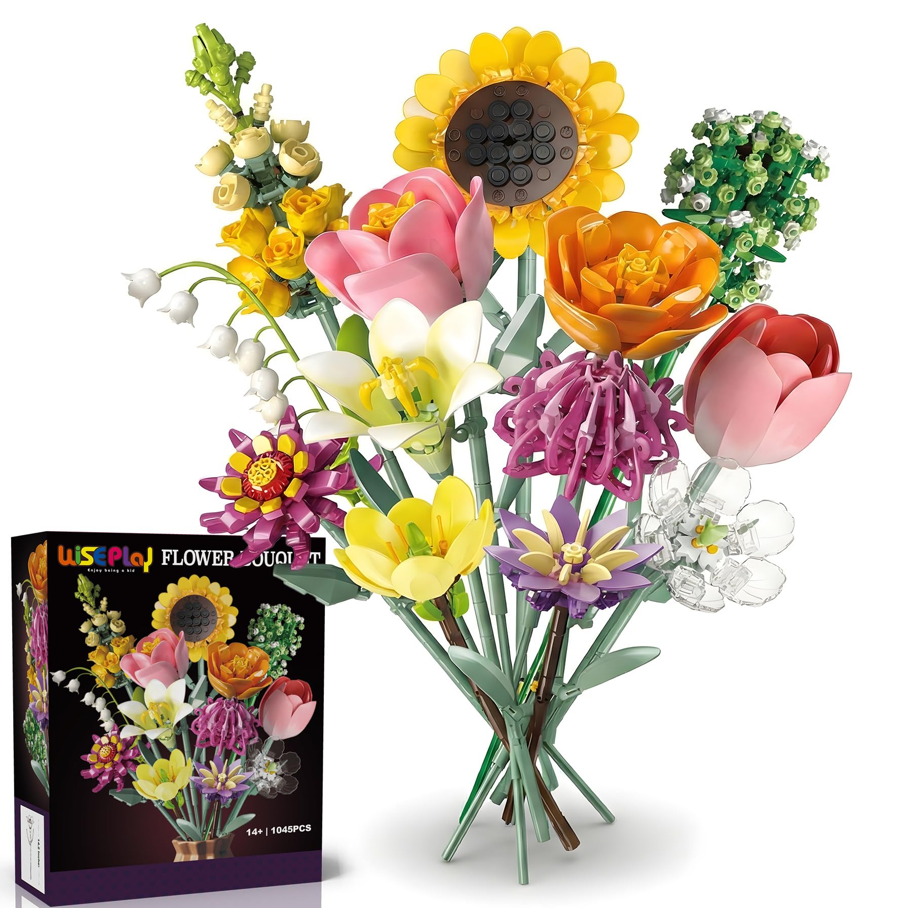 WisePlay Flower Bouquet assembly shows a vivid, long-lasting centerpiece idea.