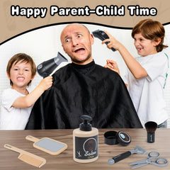 WishaLife toolbelt for kids barber keeps pretend tools organized during play.