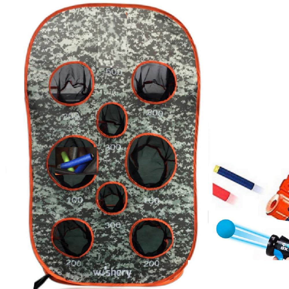 Wishery Kids Large Target stand-up design for quick Nerf setup.