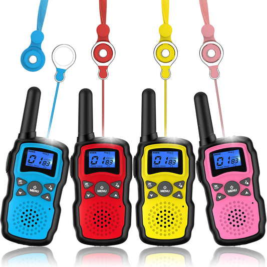 Wishouse walkie talkies long-range used by kids on a hiking adventure