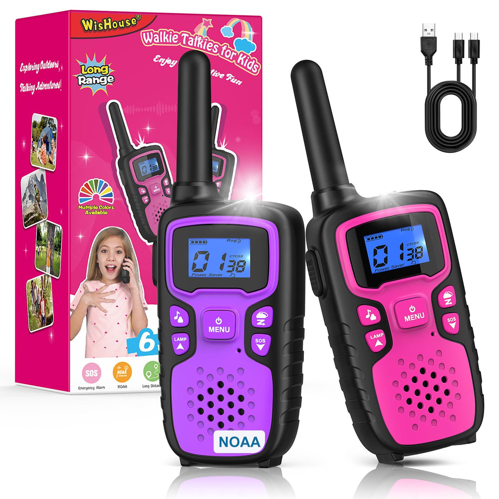 Wishouse Walkie Talkies front view for kid-friendly outdoor communication.