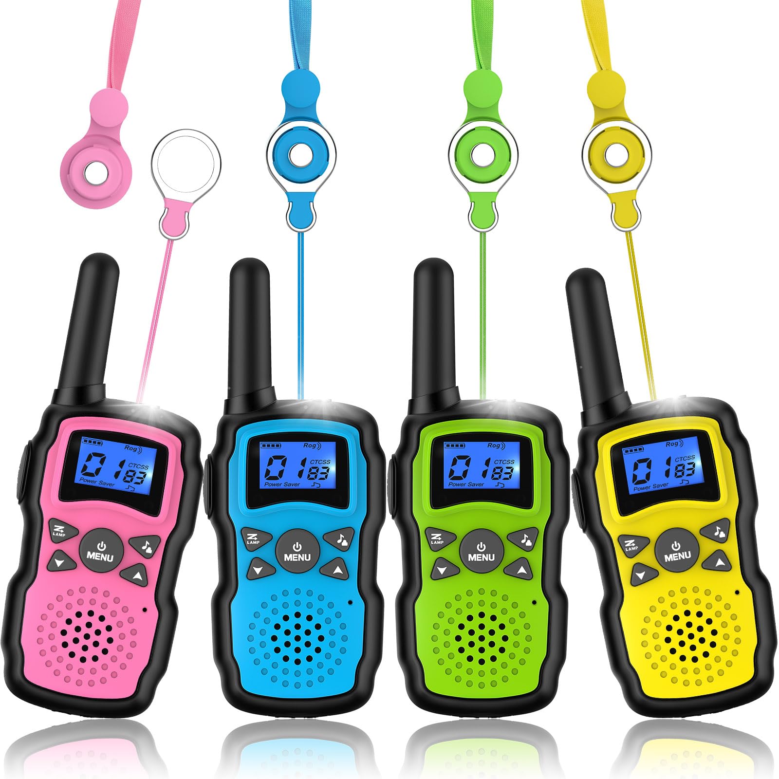 Wishouse kids walkie talkies pack four for group play with long-range clarity.