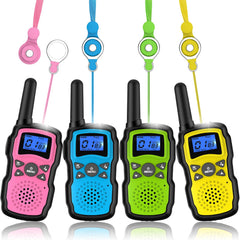 Wishouse kids walkie talkies pack four for group play with long-range clarity.