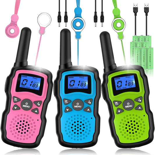 Wishouse kids walkie talkies with charging kit ready for hours of play
