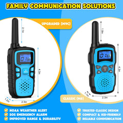 Wishouse Walkie Talkies four-pack keeps siblings connected during activities.
