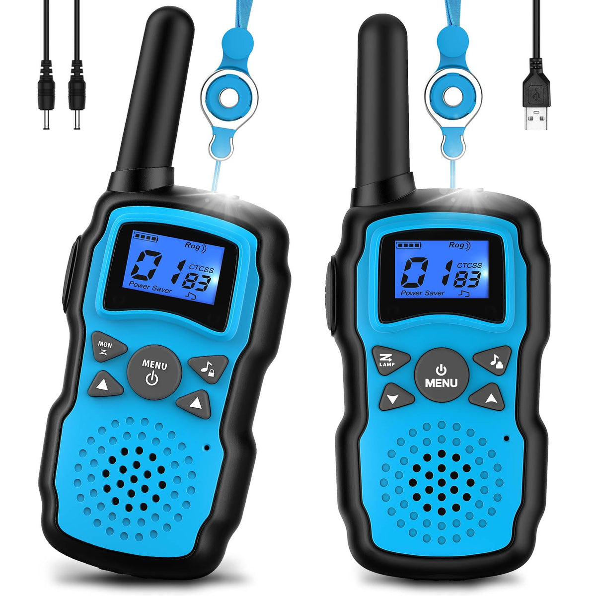 Wishouse kids walkie talkies with USB charger enable easy playtime charging.