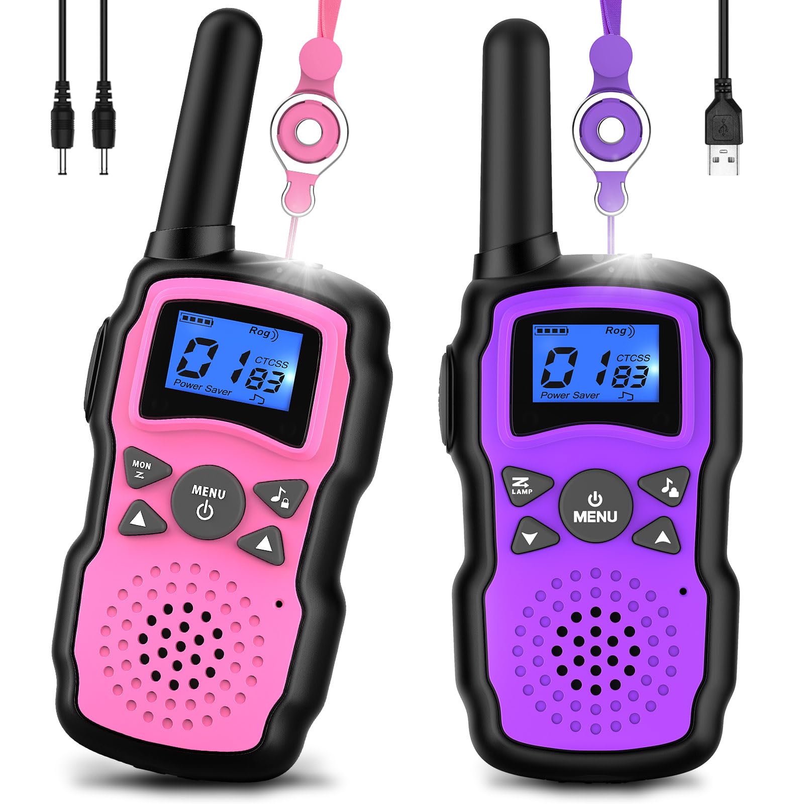 Wishouse Walkie Talkies Pink front view showing kid-friendly design and ready-to-play appeal.