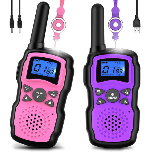 Wishouse Walkie Talkies Pink front view showing kid-friendly design and ready-to-play appeal.