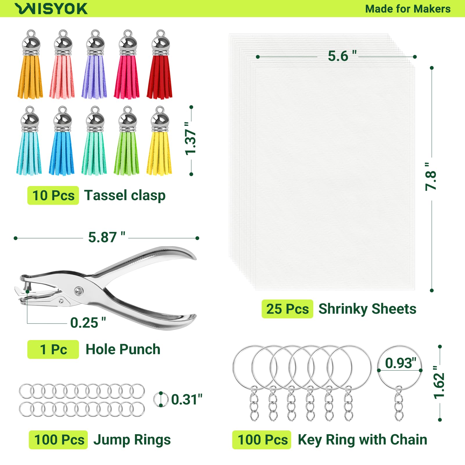WISYOK shrinky paper coloring area prepared for vibrant art.