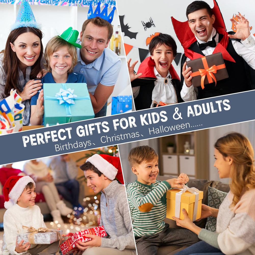 Witcrety revolver toy gun gift-ready pack for pretend play fans.
