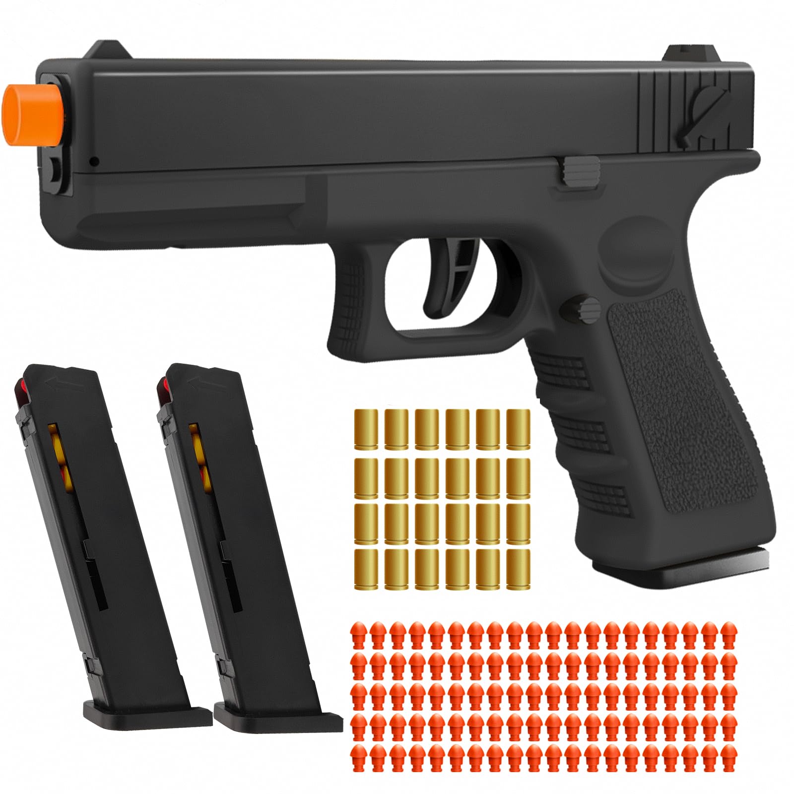 Witcrety soft bullet toy gun with shell ejecting for immersive play.