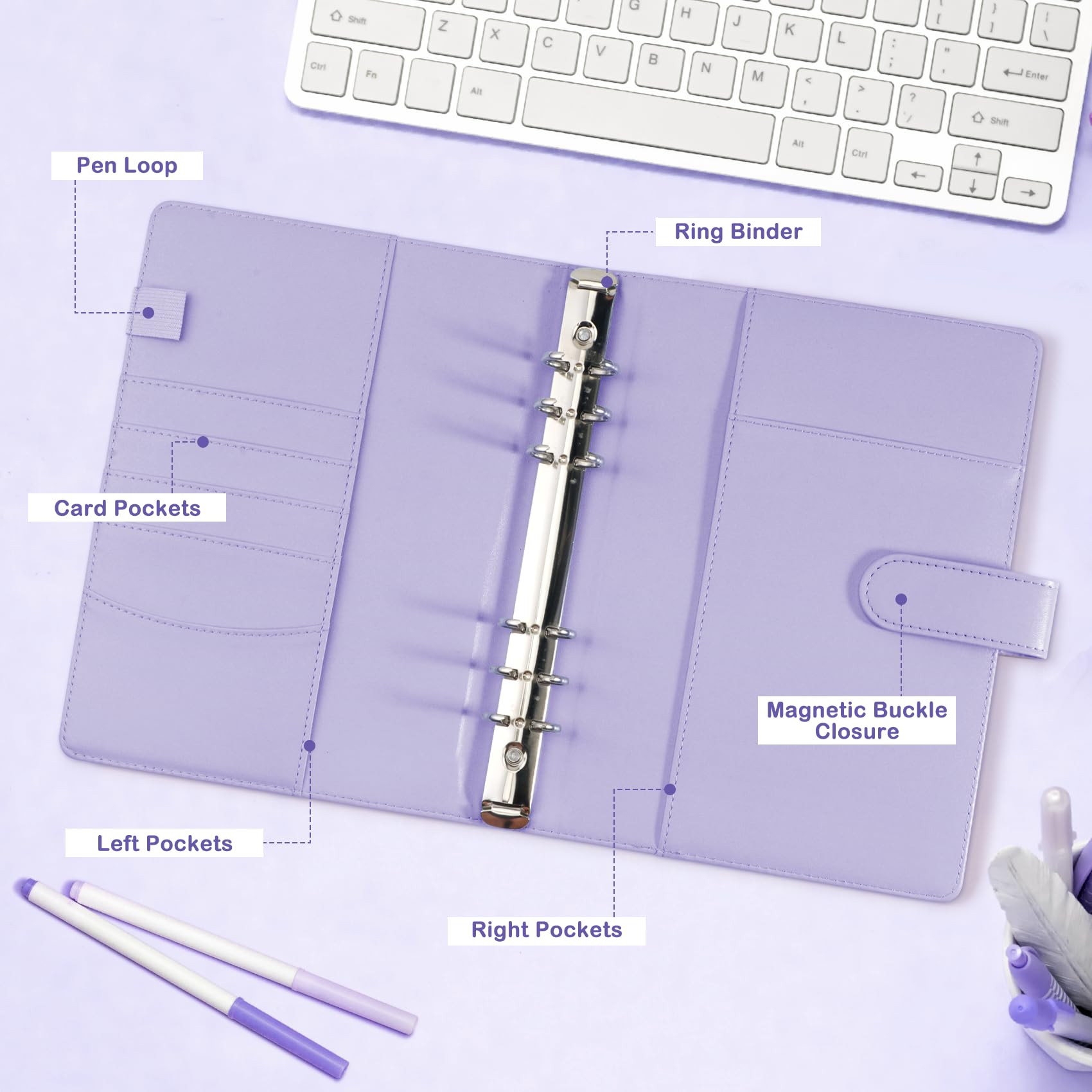 WITHYU 30-sheet four-pocket refills hold up to 240 cards.