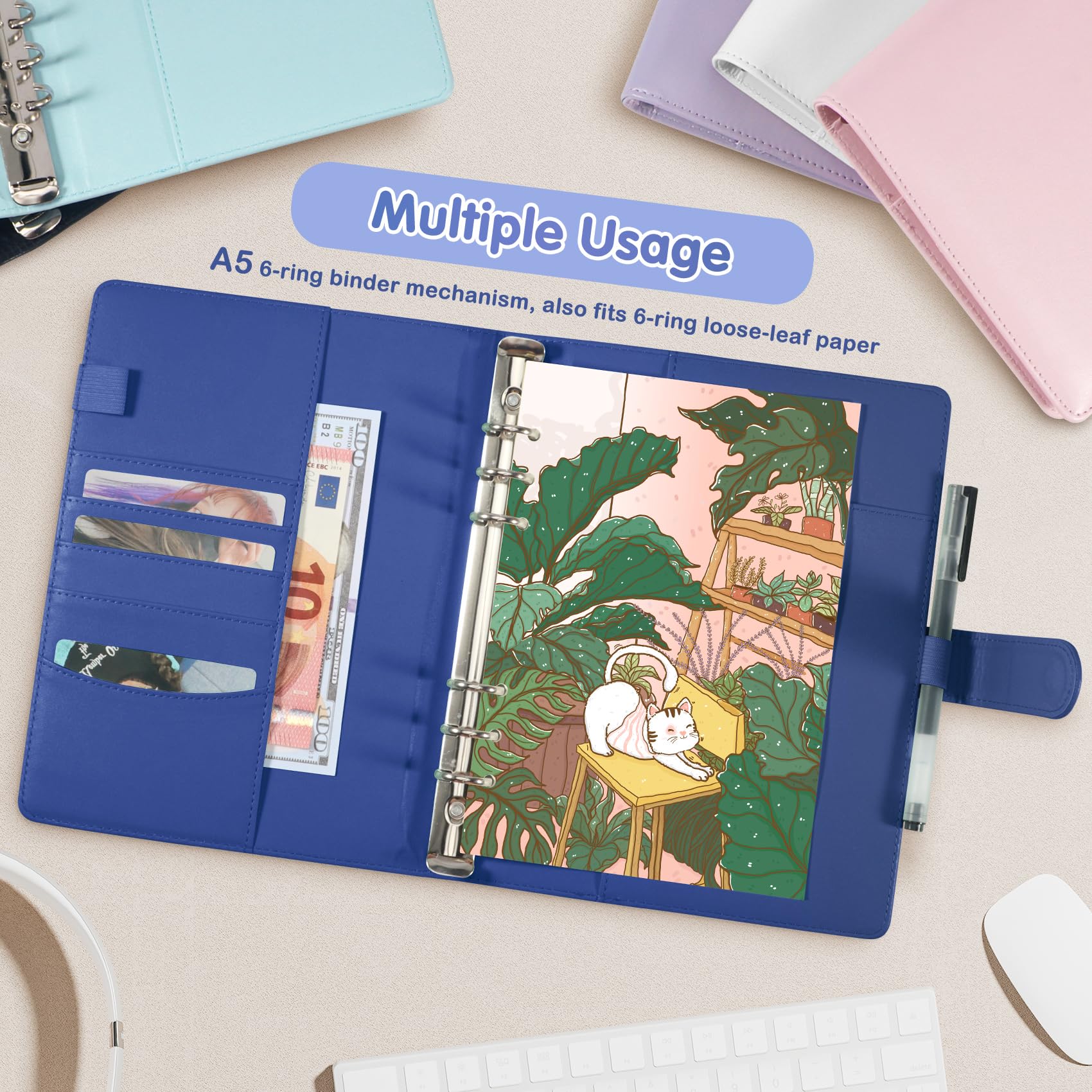 WITHYU 240-card capacity binder fits large collections