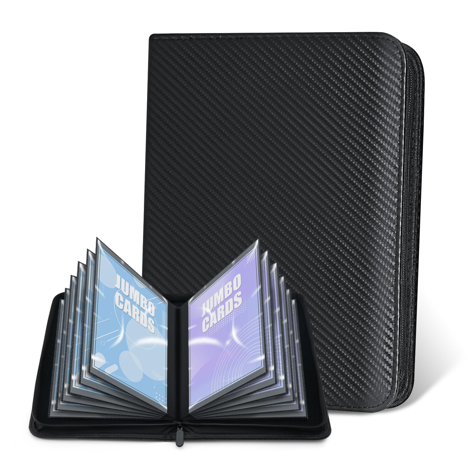 WITHYU jumbo card binder cover shows premium PU leather protection for cards