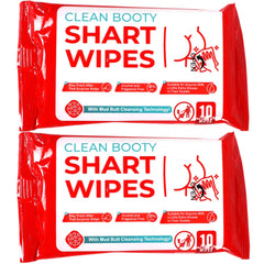 Witty Yeti Funny Shart Wipes 2-pack in a compact box for quick cleanups