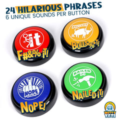 Witty Yeti Nailed It button close-up showing bold reply option