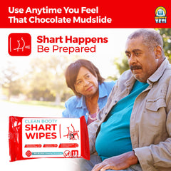 Witty Yeti Shart Wipes 20-count pack designed for discreet use