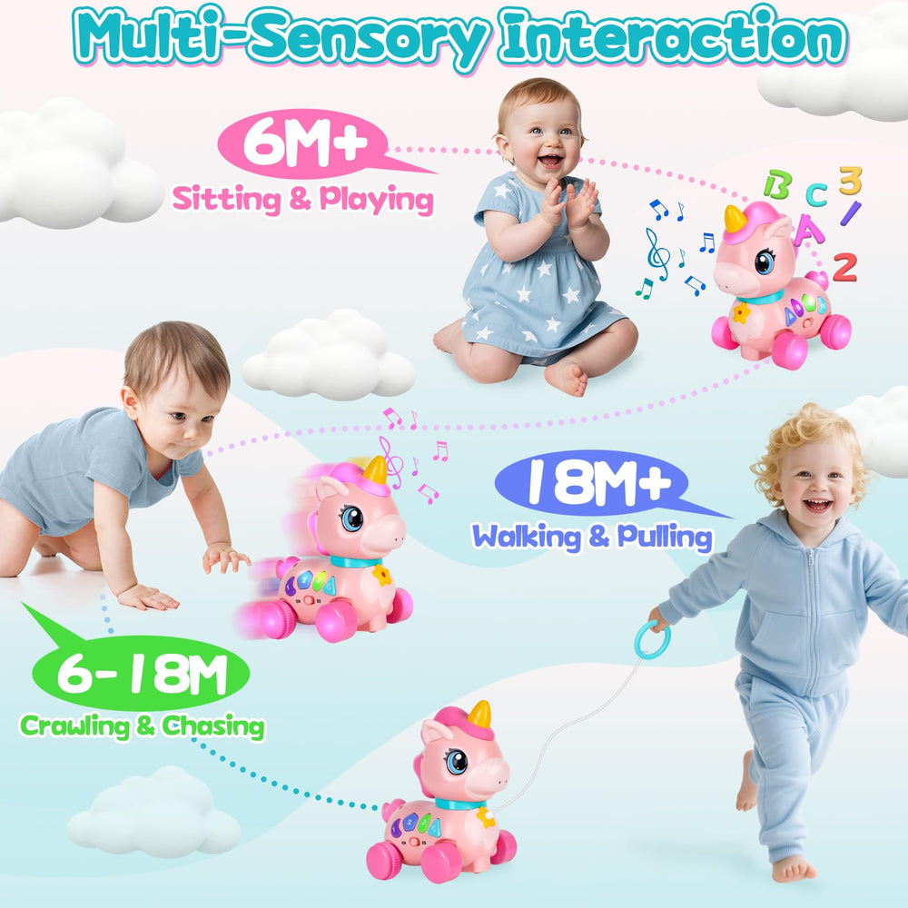 WixbFyn unicorn toy bilingual mode supports early language learning