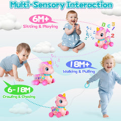 WixbFyn unicorn toy bilingual mode supports early language learning