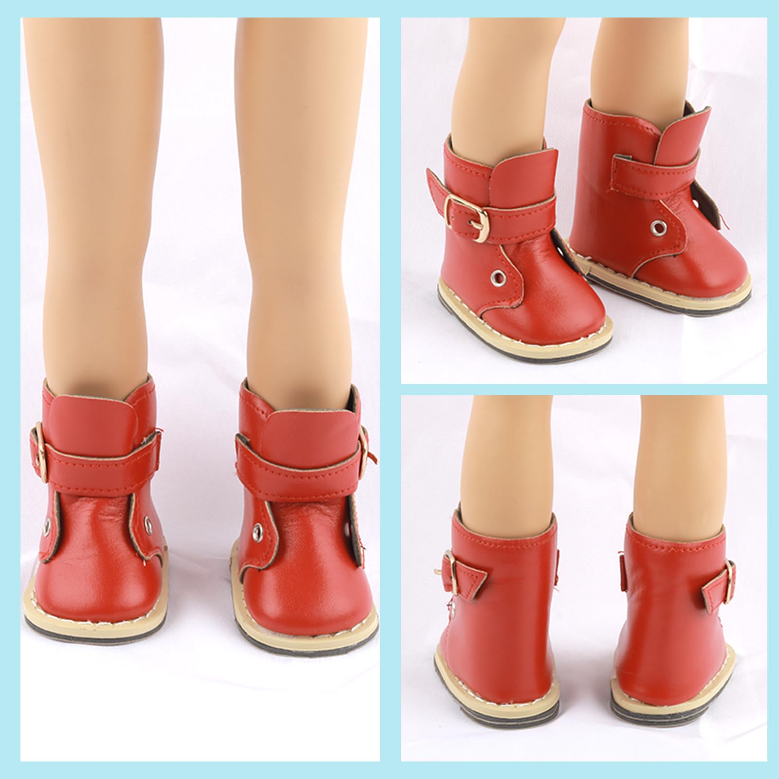 Wiydsha 18 inch doll clogs for easy on-and-off style