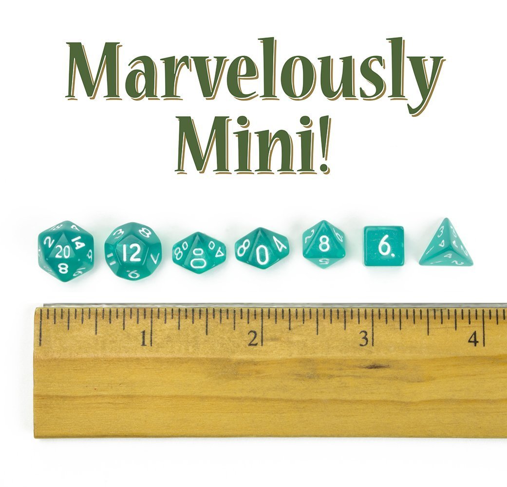 Wiz Dice Mini bag open, ideal for on-the-go dice storage